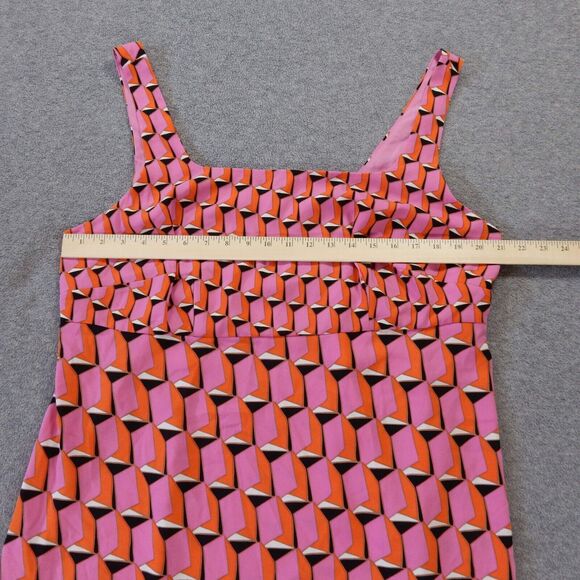 Diane Von Furstenberg Dress 17 Pink Retro Mod Mini Sleeveless Tank Sundress - Picture 2 of 10
